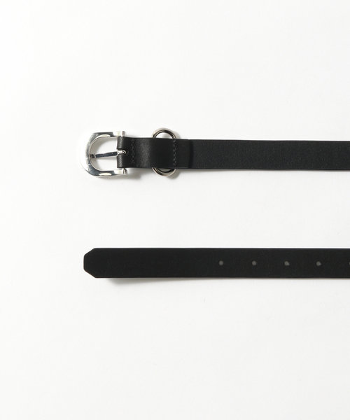 B.C STOCK(ベーセーストック)の「2point buckle レザーベルト(ベルト・メンズ・ブラウン/ブラック・MEDIUM/LARGE)」の4枚目の写真