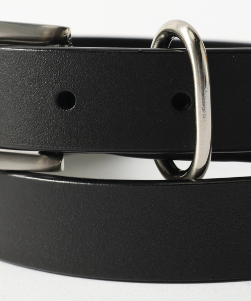 B.C STOCK(ベーセーストック)の「2point buckle レザーベルト(ベルト・メンズ・ブラウン/ブラック・MEDIUM/LARGE)」の5枚目の写真