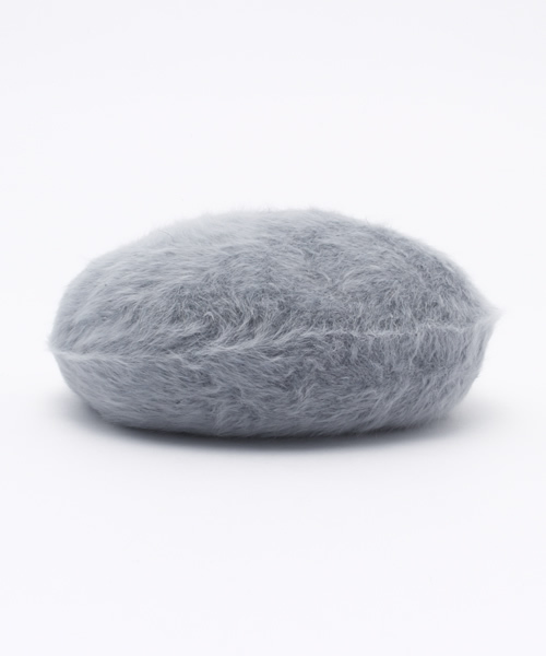 WHO'S WHO gallery（フーズフーギャラリー）の「【SMOOZZYS】アンゴラベレー（ハンチング/ベレー帽・レディース・アイボリー/グレー/ワインレッド/ブルー/ネイビー/ブラック・FREE）」の4枚目の写真