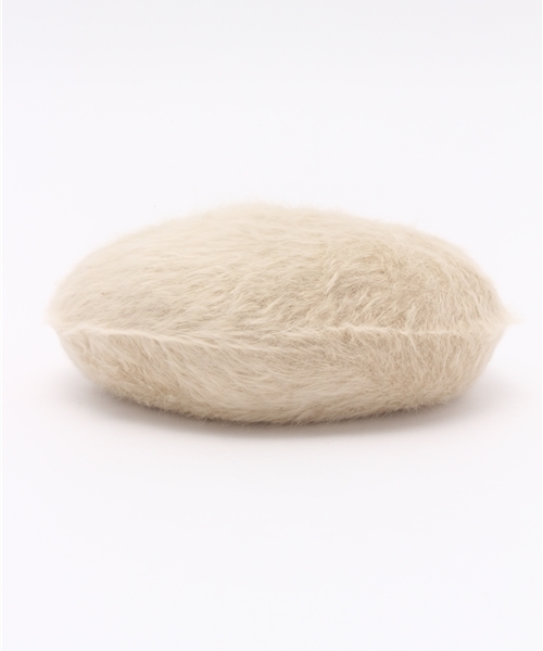 WHO'S WHO gallery（フーズフーギャラリー）の「【SMOOZZYS】アンゴラベレー（ハンチング/ベレー帽・レディース・アイボリー/グレー/ワインレッド/ブルー/ネイビー/ブラック・FREE）」の2枚目の写真