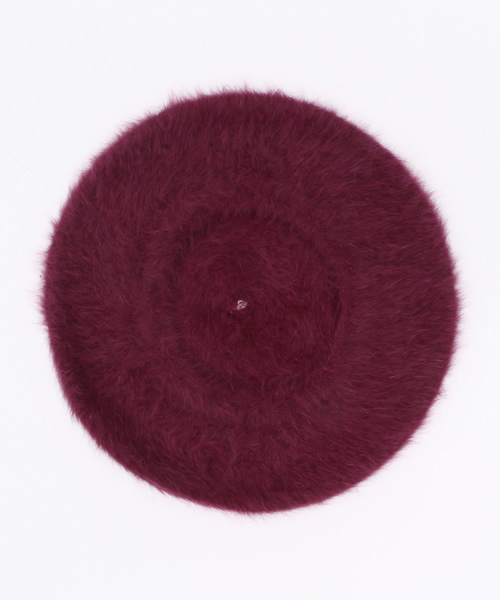 WHO'S WHO gallery（フーズフーギャラリー）の「【SMOOZZYS】アンゴラベレー（ハンチング/ベレー帽・レディース・アイボリー/グレー/ワインレッド/ブルー/ネイビー/ブラック・FREE）」の8枚目の写真