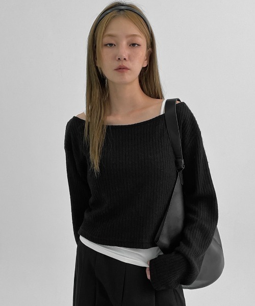 BLACKUP（ブラックアップ）の「[MADE] ラトスウール長袖Tシャツ（Tシャツ/カットソー・レディース・ブルー/グレー/ブラック・ONESIZE）」の5枚目の写真