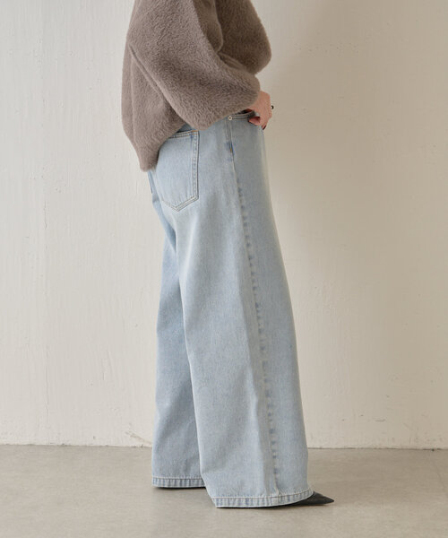 Jena espace merveilleux（ジェナ　エスパスメルヴェイユ）の「【サイズ展開あり】ワイドデニムパンツ（その他パンツ・レディース・サックスブルー/ブラック/ブルー・36/38）」の8枚目の写真