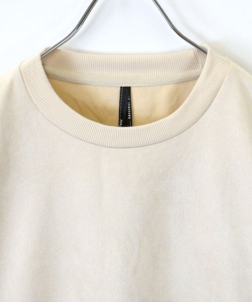 Starting Over(スターティングオーバー)の「faux suede dolman sleeve cutsew/スウェードタッチ ドルマンスリーブ カットソー(スウェット・メンズ・ブラック/チャコールグレー/オフホワイト/サックスブルー/グレイッシュベージュ・M/XL/L)」の7枚目の写真