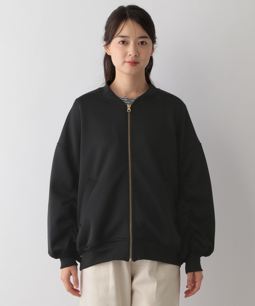 GLOBAL WORK Smile Seed Store(グローバルワーク スマイルシードストア)の「上品ジップブルゾン/129675(パーカー・レディース・ブラック/ベージュ/チャコール・SMALL/MEDIUM/X-LARGE/LARGE)」の14枚目の写真