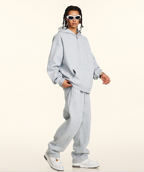 【セール】【セットアップ対応】ビッグシルエット裏起毛ジップパーカー（パーカー）｜CORPUS TOKYO（コーパス トーキョー）