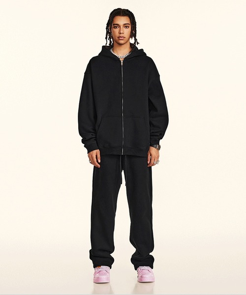 【セール】【セットアップ対応】ビッグシルエット裏起毛ジップパーカー（パーカー）｜CORPUS TOKYO（コーパス トーキョー）