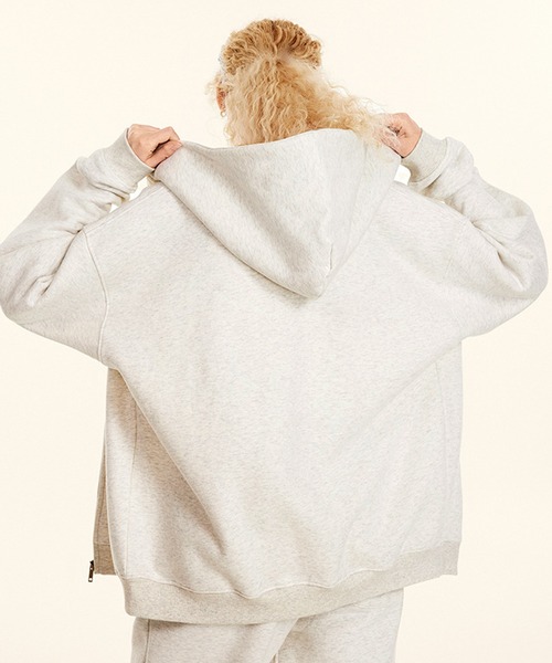 【セール】【セットアップ対応】ビッグシルエット裏起毛ジップパーカー（パーカー）｜CORPUS TOKYO（コーパス トーキョー）