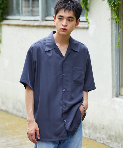 セール】CALTOP/キャルトップ CALTOP OPEN COLLER S/S SHIRT