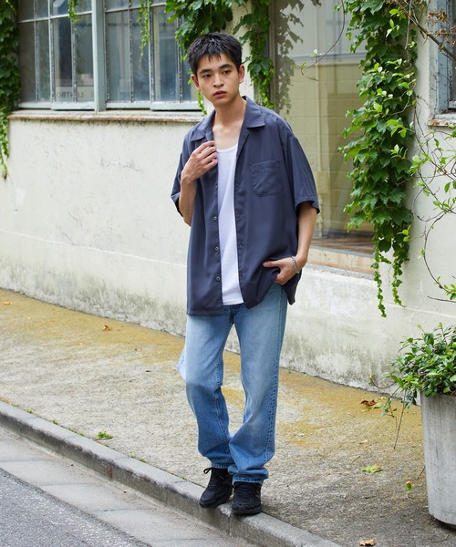 セール】CALTOP/キャルトップ CALTOP OPEN COLLER S/S SHIRT