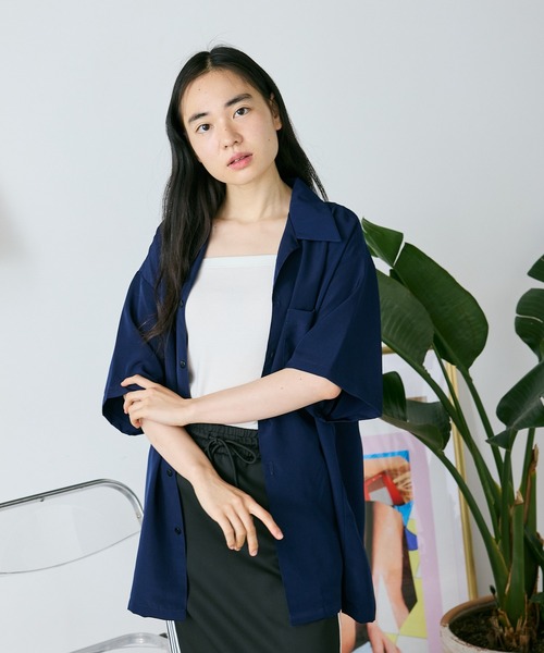 セール】CALTOP/キャルトップ CALTOP OPEN COLLER S/S SHIRT