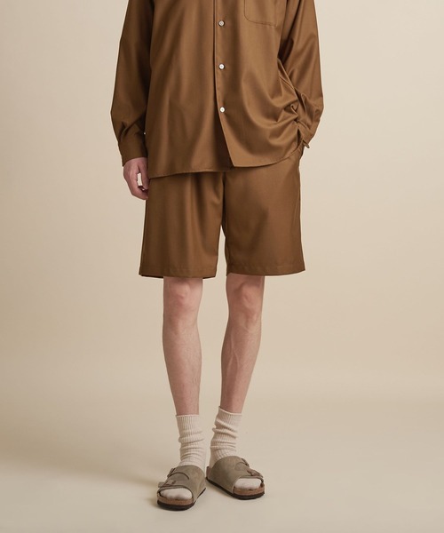 UNITED ARROWS（ユナイテッドアローズ）の「【マルチサイズ】ドレープ オールギャザー イージーショーツ -セットアップ対応-（その他パンツ・メンズ・ベージュ/ネイビー/ダークグレー/コバルトブルー/ダークグリーン/ブラウン/オリーブ/ブラック・マルチサイズ）」の15枚目の写真