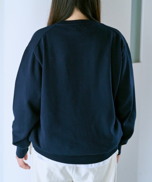 BROKEN BASE(ブロークンベース)の「BB刺繍ハイゲージニット(ニット/セーター・メンズ・グレー系/ネイビー/ブルー系・MEDIUM/LARGE)」の14枚目の写真