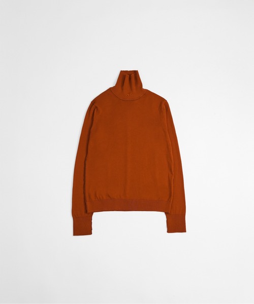 LAPIIS（ラピス）の「MERINO WOOL COLOR STITCH TURTLNECK KNIT（ニット/セーター・メンズ・ブラック/ブルー/オレンジ・LARGE/MEDIUM）」の3枚目の写真