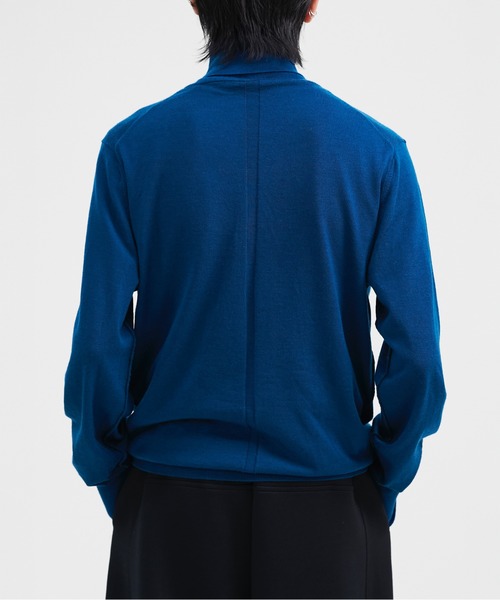 LAPIIS（ラピス）の「MERINO WOOL COLOR STITCH TURTLNECK KNIT（ニット/セーター・メンズ・ブラック/ブルー/オレンジ・LARGE/MEDIUM）」の9枚目の写真