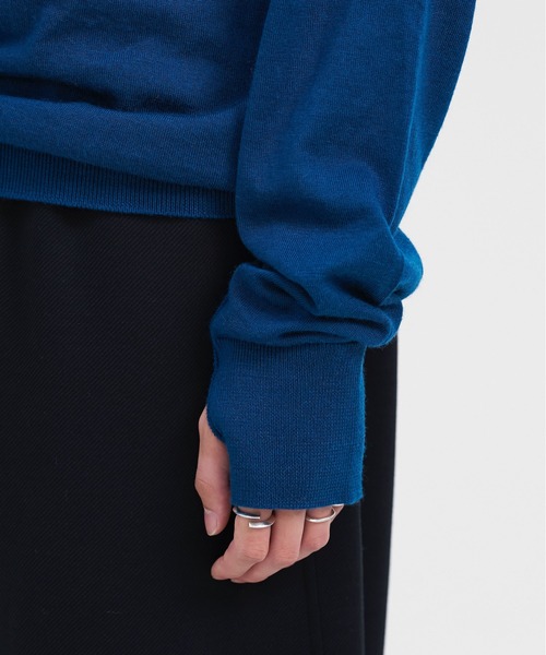LAPIIS（ラピス）の「MERINO WOOL COLOR STITCH TURTLNECK KNIT（ニット/セーター・メンズ・ブラック/ブルー/オレンジ・LARGE/MEDIUM）」の11枚目の写真