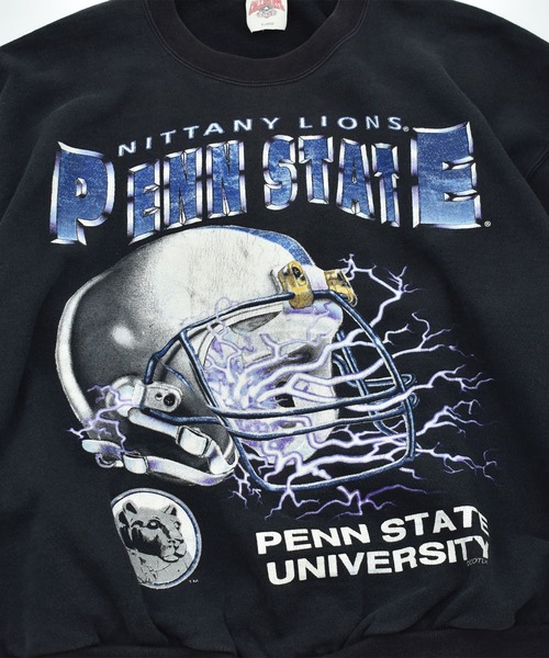 VINTAGE(ヴィンテージ)の「【ヴィンテージ古着】90’s “PENN STATE” アメフト カレッジ スウェット USA製(スウェット・メンズ・ブラック・X-LARGE)」の3枚目の写真