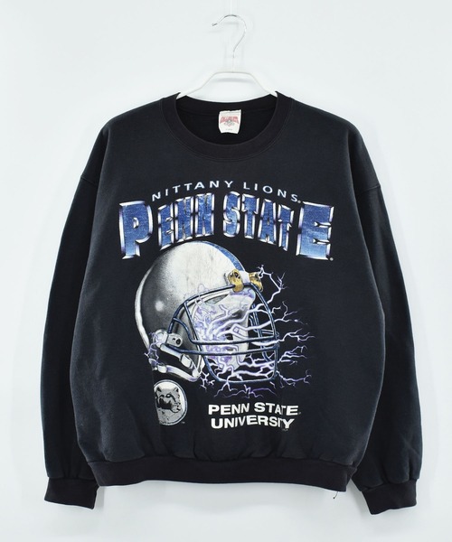 VINTAGE(ヴィンテージ)の「【ヴィンテージ古着】90’s “PENN STATE” アメフト カレッジ スウェット USA製(スウェット・メンズ・ブラック・X-LARGE)」の2枚目の写真