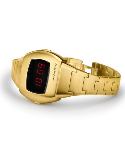 HAMILTON（ハミルトン）の「HAMILTON [ハミルトン] 腕時計 PSR （ピーエスアール） 74 クオーツ 30.90 mm x 25.60 mm  ブラック×イエロー（アナログ腕時計・メンズ・ブラック・FREE）」の4枚目の写真