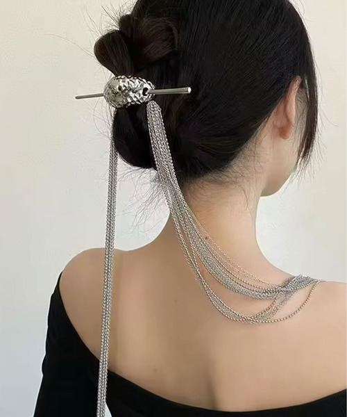 Port / ポート 】 エクステ風 メタル タッセル かんざし ＃（その他