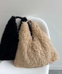 pillow bag / 13inchのPCもA4もすっぽりファーバッグ