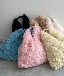 pillow bag / 13inchのPCもA4もすっぽりファーバッグ