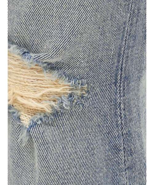 EVRIS（エヴリス）の「スリムフレアダメージデニムパンツ（デニムパンツ・レディース・ブラック/ブルー・MEDIUM/SMALL）」の17枚目の写真