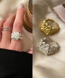 L LABEL（エルラベル）の「スクエアニュアンスメタルオープンリング（リング）」