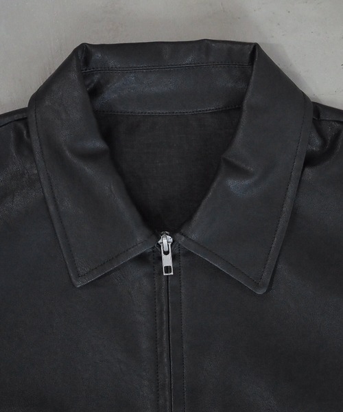 tiptop（ティップトップ）の「【ZOZO限定アイテム/セットアップ対応】合皮ダブルジップブルゾン（ブルゾン・レディース・ブラウン/アイボリー/ブラック/ブラウン系その他/ベージュ系その他・FREE）」の6枚目の写真