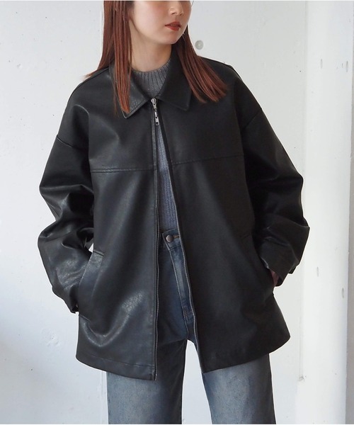 also beauty.:beast ダブルジップブルゾン　半袖　希少　タグ付き Perushu ブルゾン アウター ダブルジップダックブルゾン メンズ