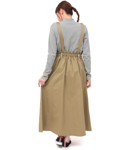 チチカカ（チチカカ）の「2WAYサスペンダースカート（サロペット/オーバーオール・レディース・ブラック/キャメル・FREE）」の12枚目の写真