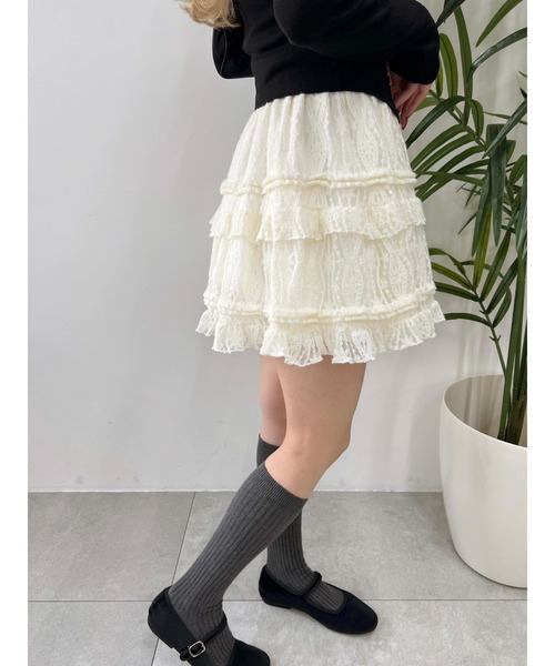 PHILLY(フィリー)の「【PHILLY】レースミニスカート(スカート・レディース・アイボリー/ホワイト・FREE)」の22枚目の写真
