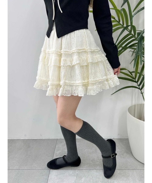 PHILLY(フィリー)の「【PHILLY】レースミニスカート(スカート・レディース・アイボリー/ホワイト・FREE)」の20枚目の写真