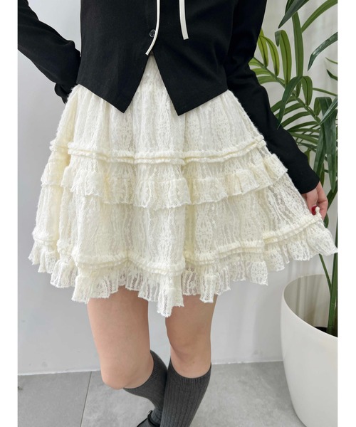 PHILLY(フィリー)の「【PHILLY】レースミニスカート(スカート・レディース・アイボリー/ホワイト・FREE)」の19枚目の写真