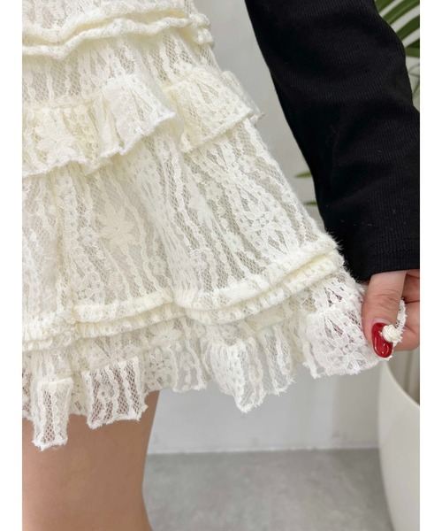 PHILLY(フィリー)の「【PHILLY】レースミニスカート(スカート・レディース・アイボリー/ホワイト・FREE)」の18枚目の写真