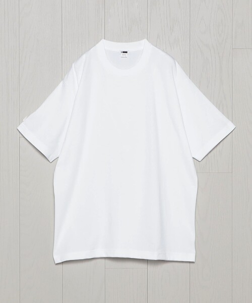 H BEAUTY&YOUTH UNITED ARROWS(エイチビューティーアンドユースユナイテッドアローズ)の「<H>ハイブリッドコットン チューブ クルーネックショートスリーブ(Tシャツ/カットソー・メンズ・ブラック/ブラウン/ホワイト/ライトグレー/ネイビー・M/S/L)」の2枚目の写真
