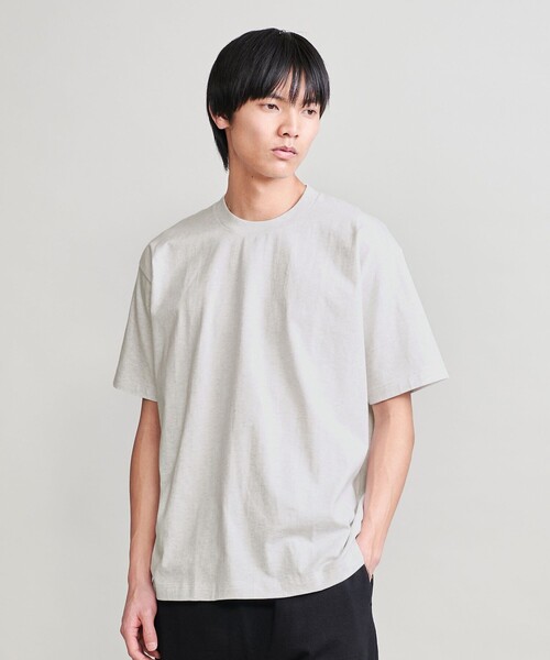 H BEAUTY&YOUTH UNITED ARROWS(エイチビューティーアンドユースユナイテッドアローズ)の「<H>ハイブリッドコットン チューブ クルーネックショートスリーブ(Tシャツ/カットソー・メンズ・ブラック/ブラウン/ホワイト/ライトグレー/ネイビー・M/S/L)」の13枚目の写真