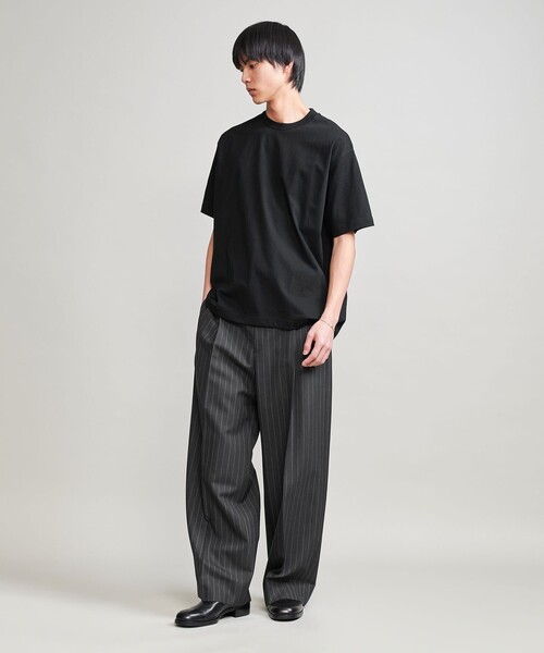 H BEAUTY&YOUTH UNITED ARROWS(エイチビューティーアンドユースユナイテッドアローズ)の「<H>ハイブリッドコットン チューブ クルーネックショートスリーブ(Tシャツ/カットソー・メンズ・ブラック/ブラウン/ホワイト/ライトグレー/ネイビー・M/S/L)」の14枚目の写真