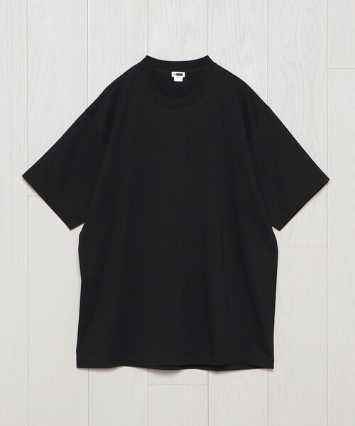 H＞ハイブリッドコットン チューブ クルーネックショートスリーブ（T