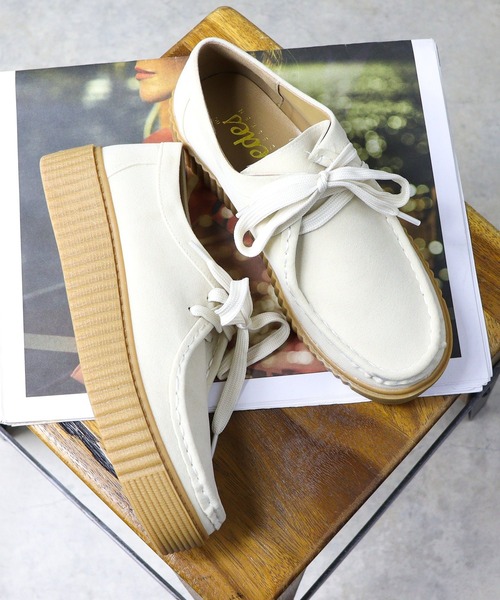 Dedes(デデス)の「Dedes/軽量 ローカットモカシンシューズ(6396)(スニーカー・レディース・ブラック/ベージュ/アイボリー・43/36/37/44/40/38/39/41/42)」の2枚目の写真