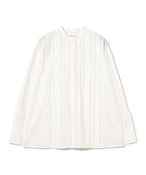 Demi-Luxe BEAMS（デミルクス ビームス）の「コットン ランダムタック シャツ［手洗い可］（シャツ/ブラウス・レディース・ホワイト/サックスブルー・36/38）」の6枚目の写真