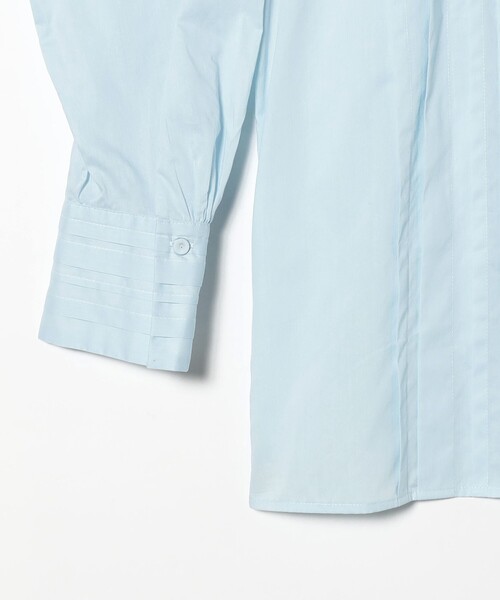 Demi-Luxe BEAMS（デミルクス ビームス）の「コットン ランダムタック シャツ［手洗い可］（シャツ/ブラウス・レディース・ホワイト/サックスブルー・36/38）」の11枚目の写真