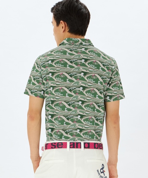 and per se(アンパスィ)の「スイングドライディンプル半袖シャツ(メンズ)(Tシャツ/カットソー・メンズ・ネイビー/カーキ/ホワイト・M/LL/L)」の10枚目の写真