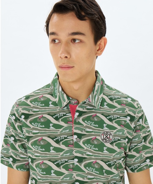 and per se(アンパスィ)の「スイングドライディンプル半袖シャツ(メンズ)(Tシャツ/カットソー・メンズ・ネイビー/カーキ/ホワイト・M/LL/L)」の11枚目の写真