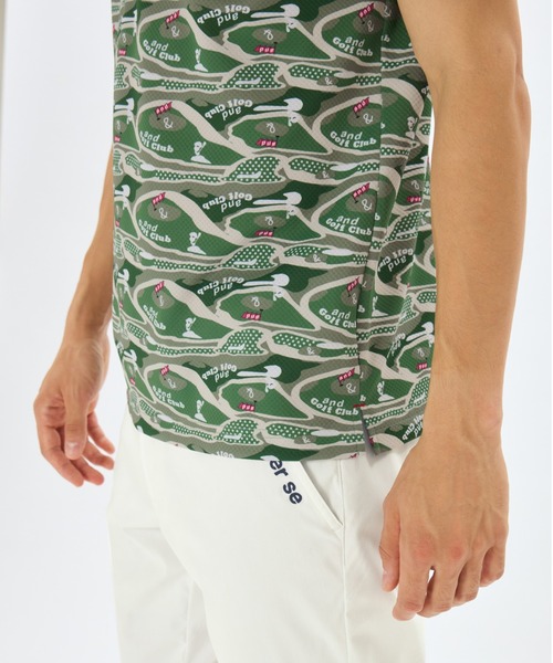 and per se(アンパスィ)の「スイングドライディンプル半袖シャツ(メンズ)(Tシャツ/カットソー・メンズ・ネイビー/カーキ/ホワイト・M/LL/L)」の4枚目の写真