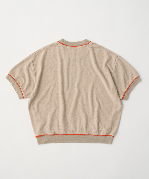 UNFIL（アンフィル）の「unfil アンフィル / linen & cotton pile-jersey half sleeve sweatshirt コットンリネンパイルジャージーハーフスリーブニットスウェットシャツ / WVSP-UW127（ニット/セーター・レディース・ナチュラル/アイボリー・1）」の7枚目の写真
