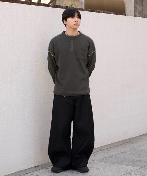 まさき - サーマルヘンリーネックロングスリーブTシャツ made in