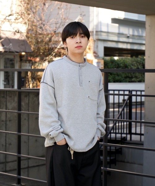 蒼*風様 INTER FACTORY 長袖Tシャツ MEDIUM チャコールグレ INTER FACTORY 長袖Tシャツ MEDIUM チャコールグレー メンズ