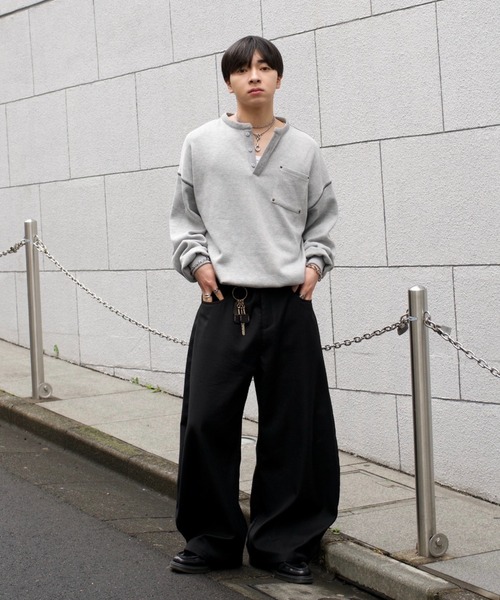 INTER FACTORY ヘンリーネックニット INTER FACTORY ヘンリーネックニット INTER FACTORY ヘンリーネック