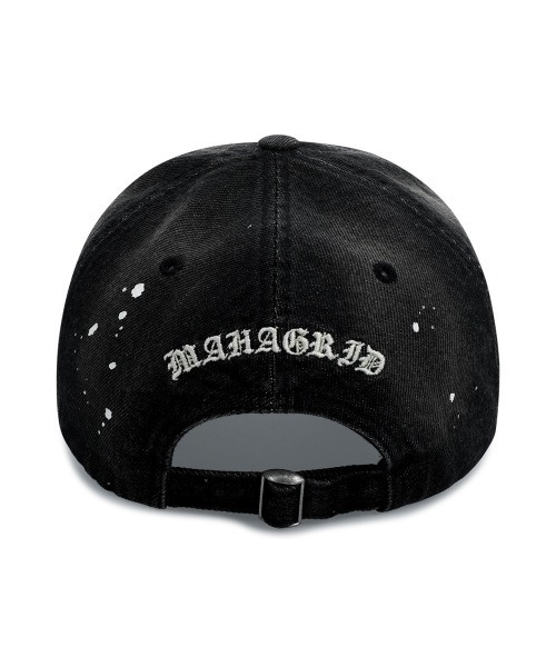 【mahagrid】25SS★ WASHED RAW CUT mah CAP WASHED RAW CUT mah CAP BLACK(MG2FSMAB25A) - 감도 깊은 취향